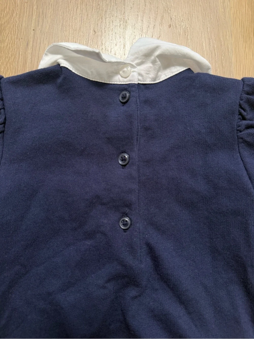 Janie and Jack - NWOT 🍒 Navy Cherry Collar Long-Sleeve Top for baby